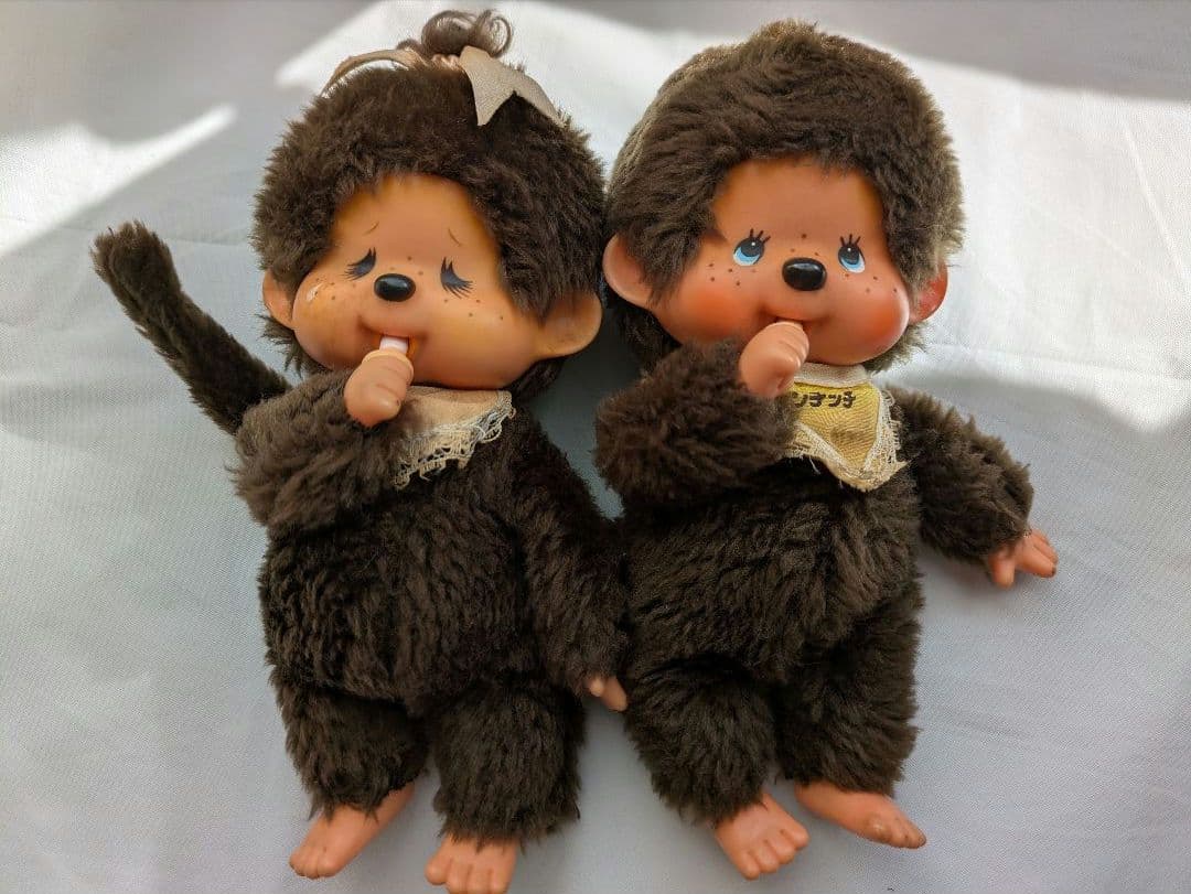 昭和レトロ 初代 ふた子のモンチッチ 当時物 1970年代 セキグチ ブルーアイ