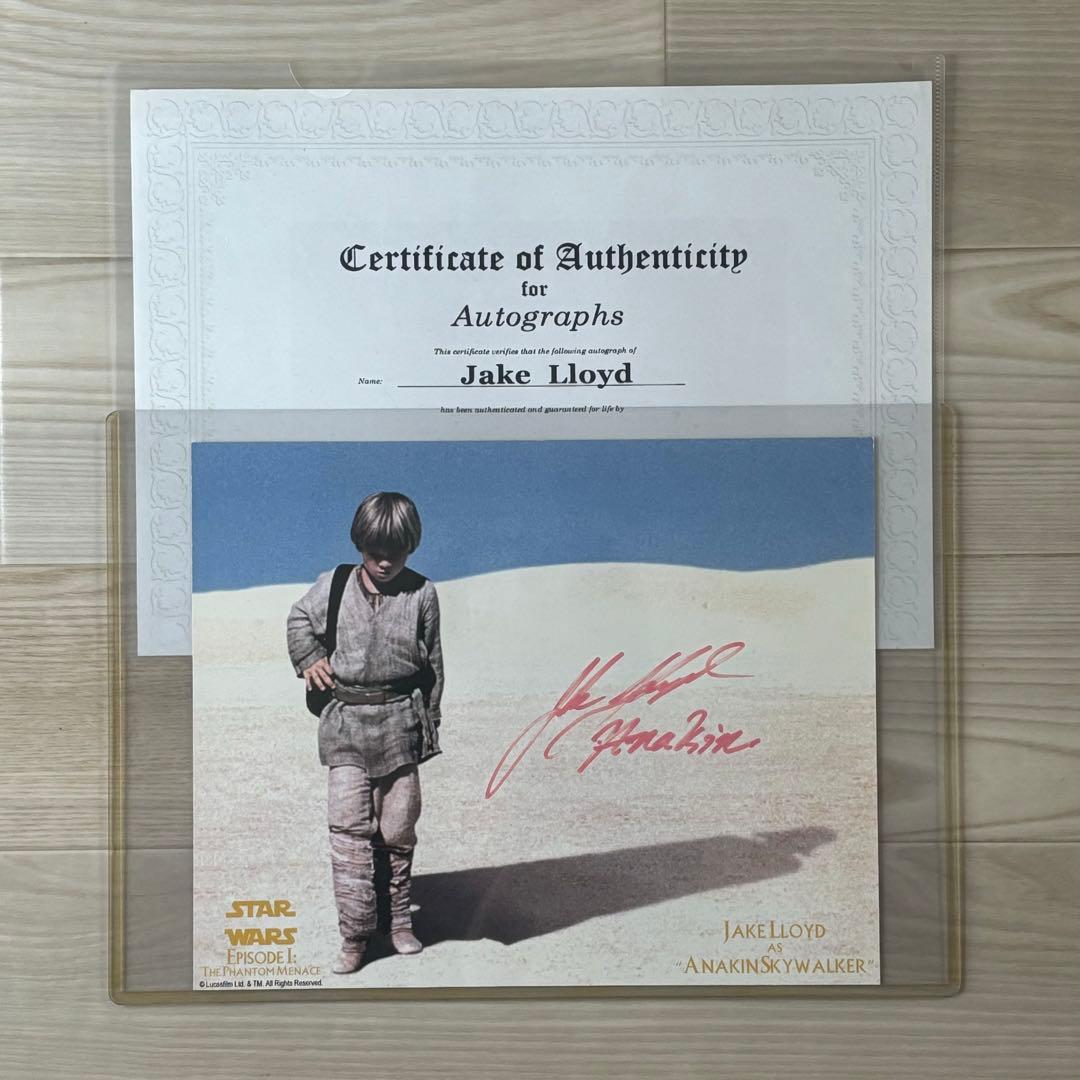 スターウォーズ アナキンスカイウォーカー ジェイクロイド 直筆サイン フィギュア