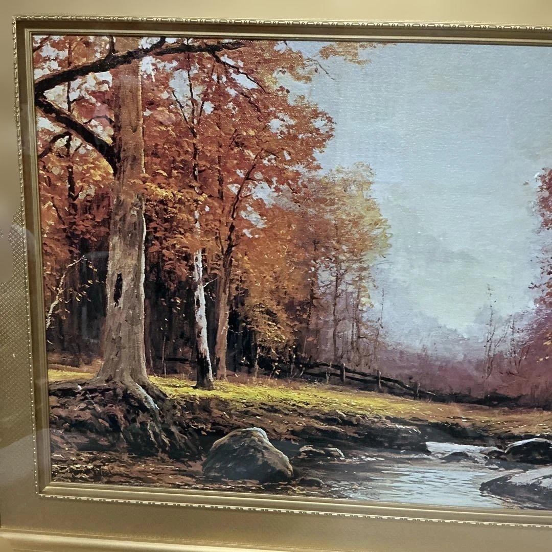 絵画 複製名画 ロバート・ウッド F-6号「10月の朝 」 - メルカリ