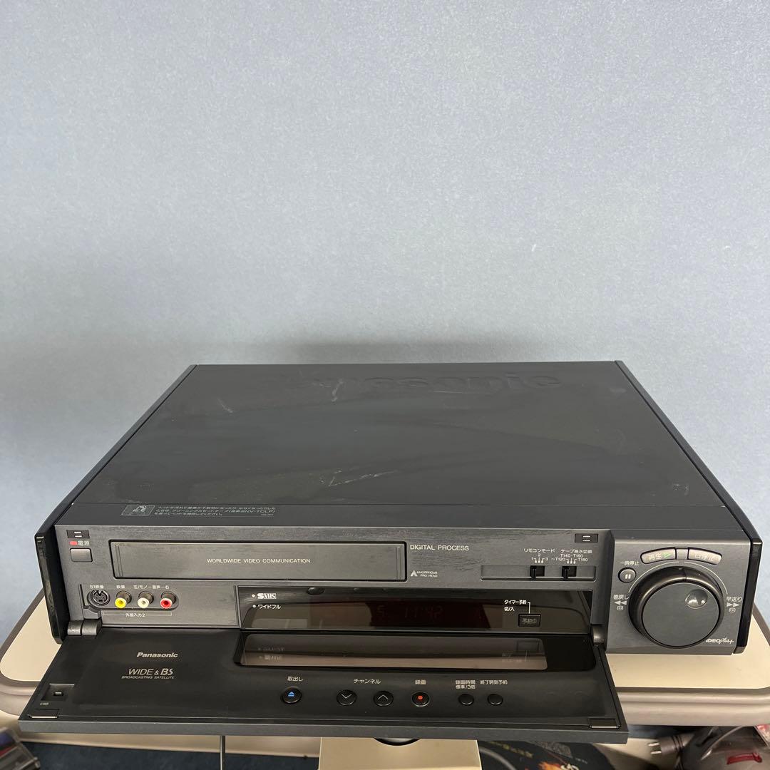 VHS ビデオデッキ パナソニック NV-SB60W 94年製 ジャンク品 - メルカリ