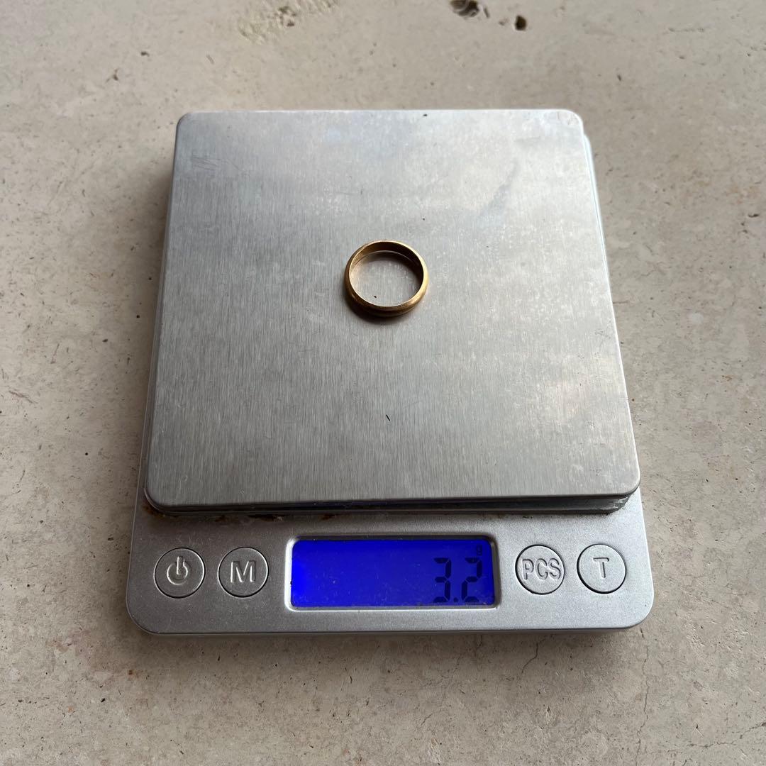 ゴールド リング 指輪 K18 18金 甲丸 かまぼこ 約10号 3.2g