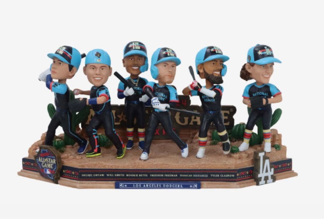ドジャース 2024オールスター ミニボブルヘッド 2024 ロサンゼルス・ドジャース ワールドシリーズ優勝記念 4インチ