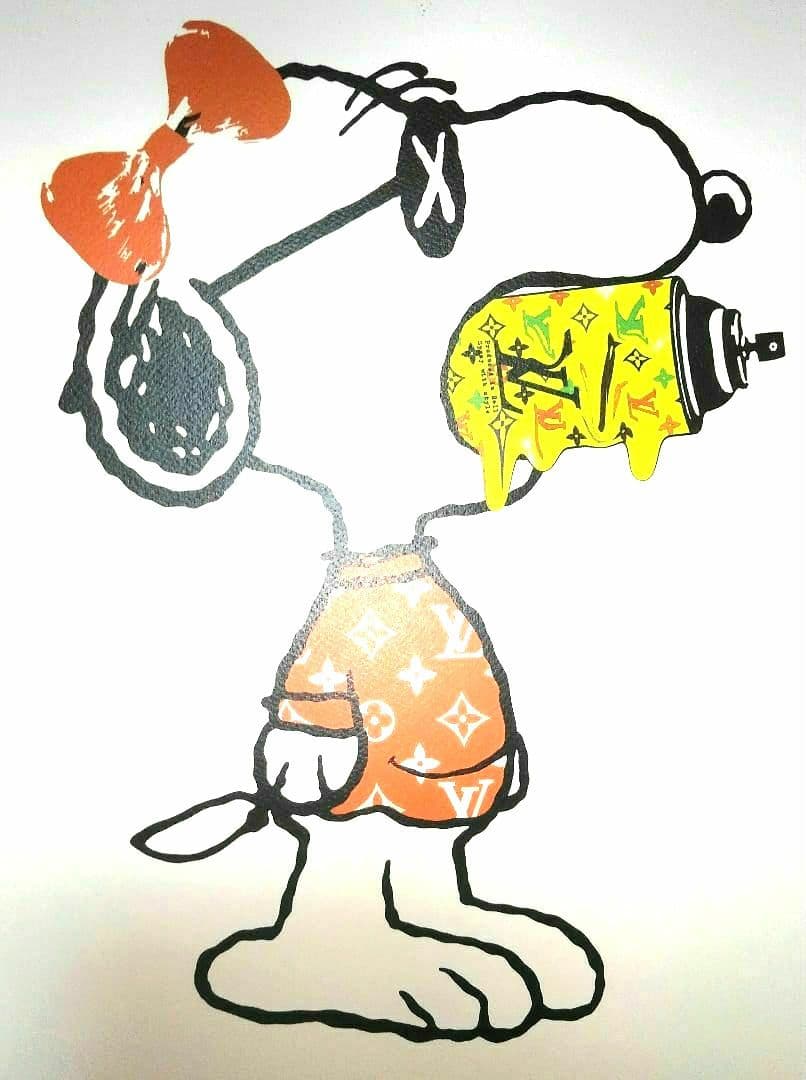 DEATH NYC スヌーピー（カウズ ）アートポスター　極美品／未使用