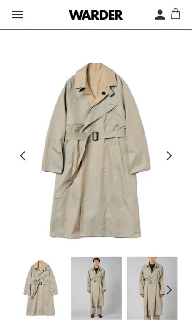 【松重豊】 WARDER フィンクスコットンギャバジン3wayコート