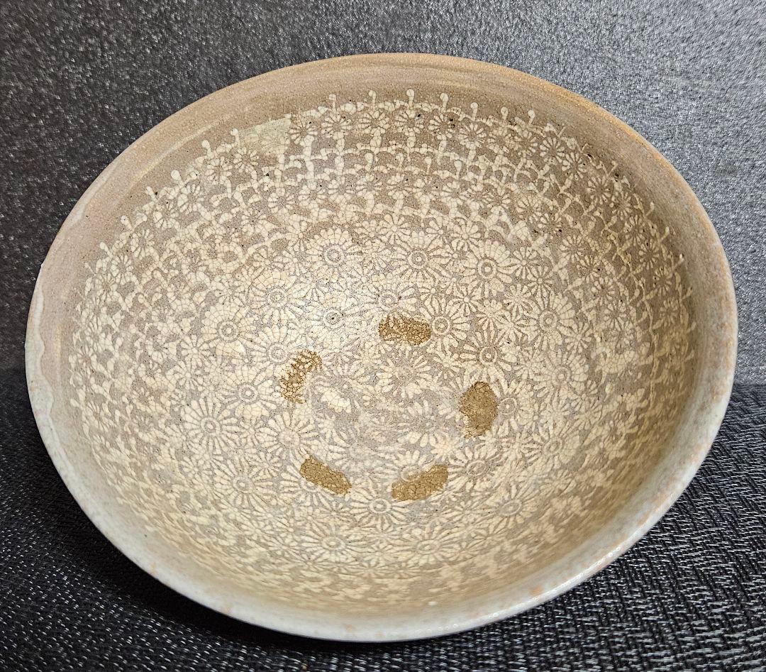 徳島県鳴門【森浩三】造　三島茶碗　刷毛目茶碗　茶道具　茶器