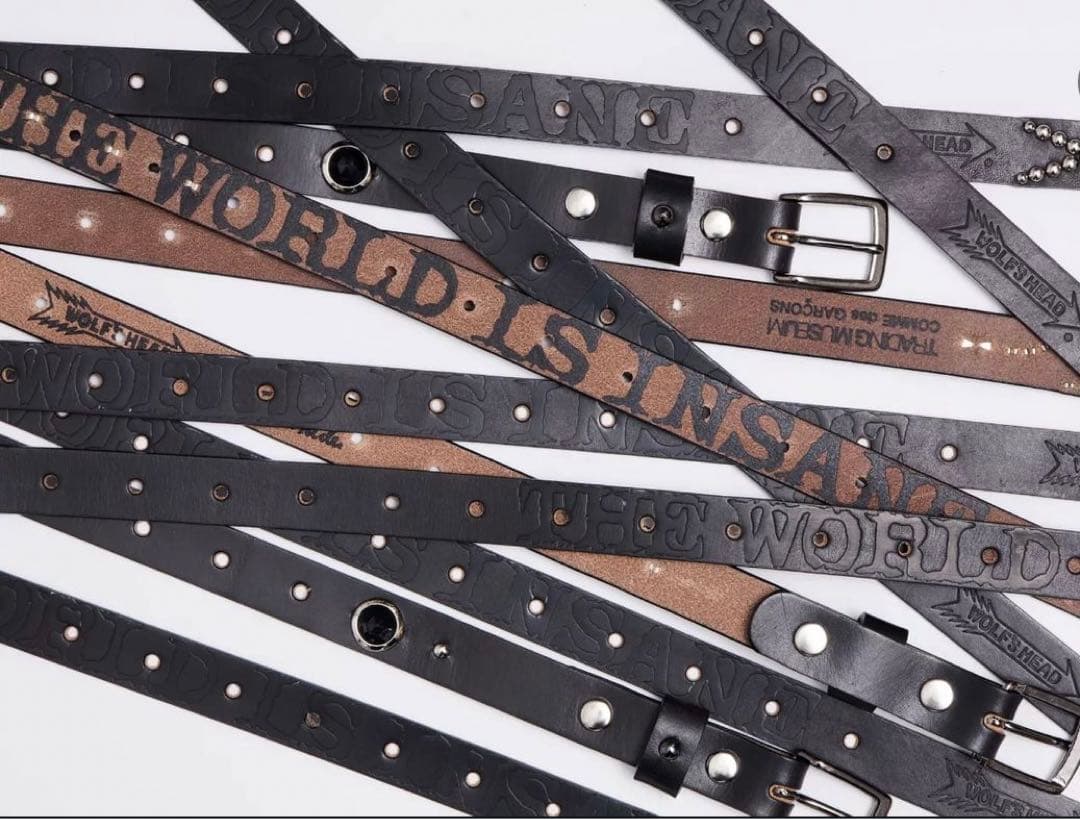 COMME des GARCONS × WOLF'S HEADスタッズベルト - メルカリ