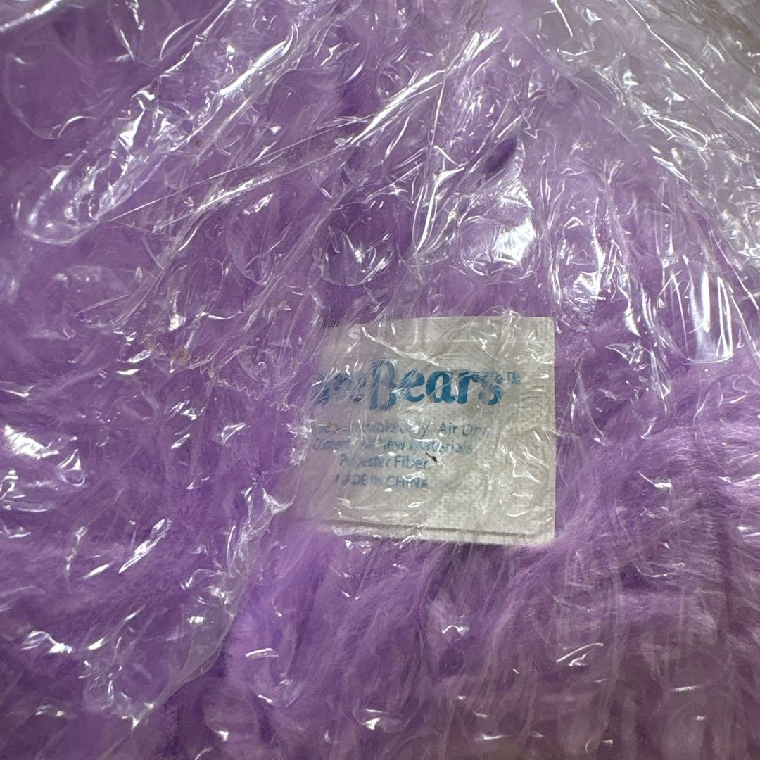 ケアベア　シェアベア　ジャンボ　ぬいぐるみ　むらさき　大きい