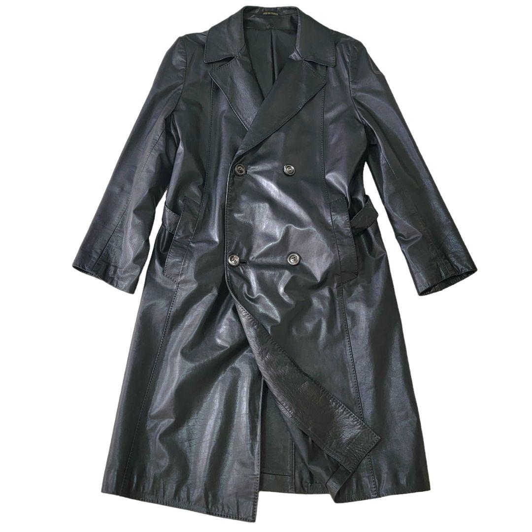 世界最高の衣】仏製 定価300万以上 ジリー ZILLI 子牛革 レザーコート