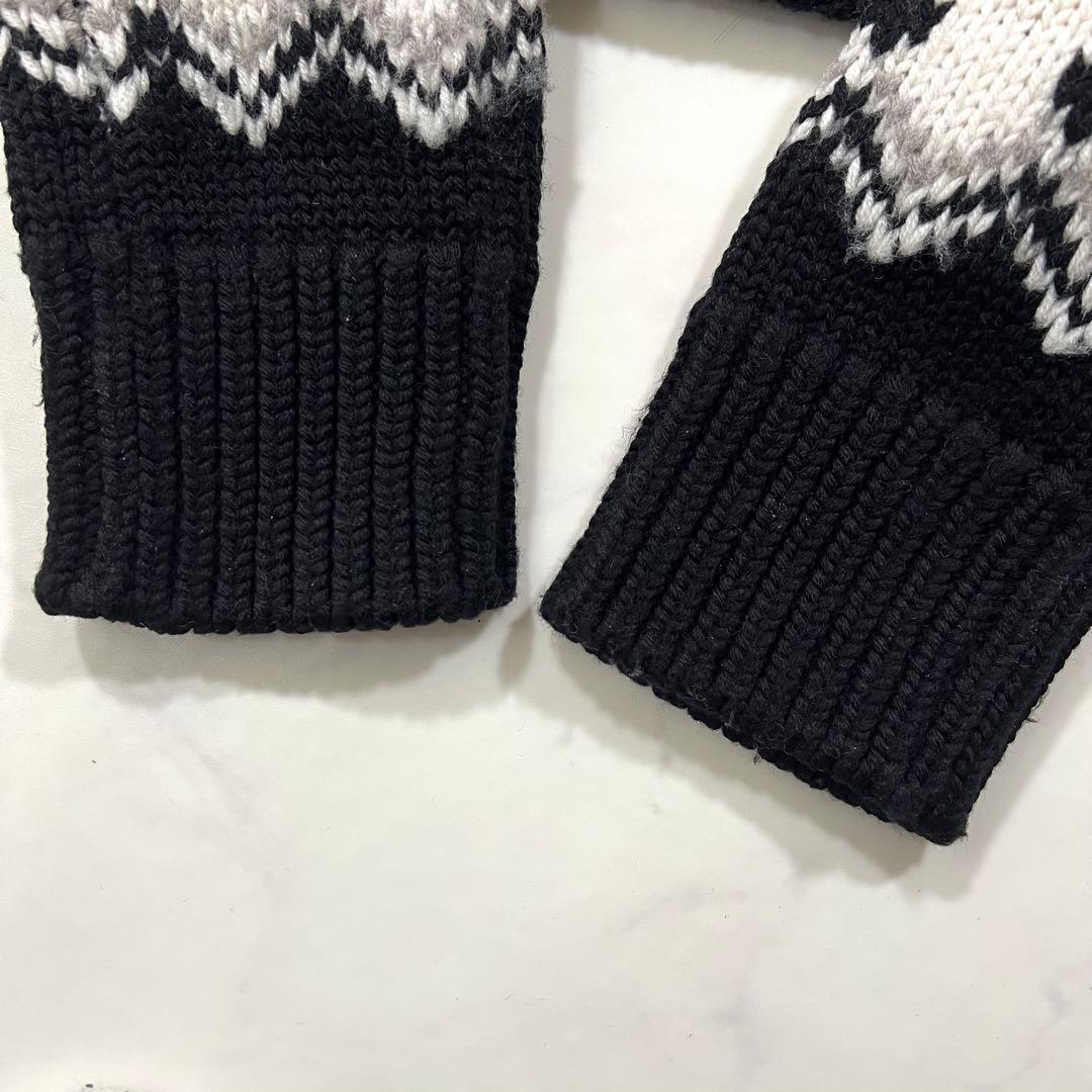 クリスタセヤ ノルディック オーバーサイズ ニット ウール ホワイト