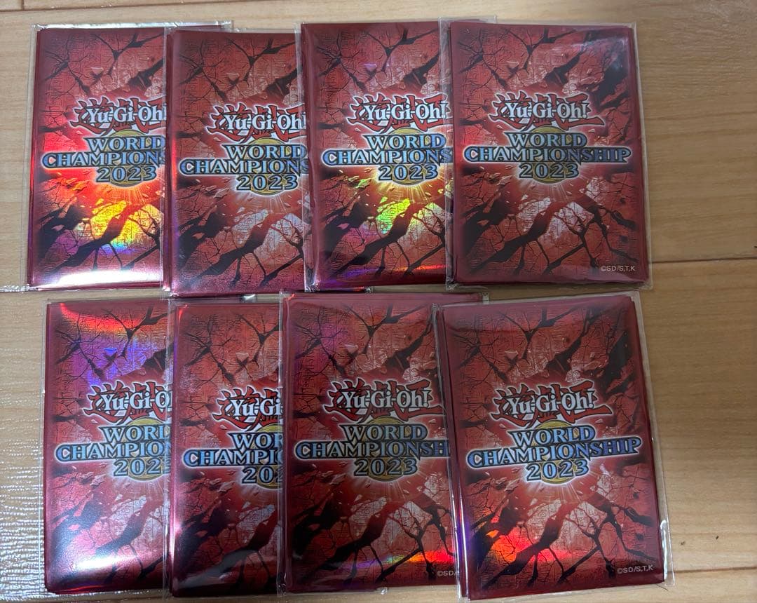 遊戯王OCG wcs2023 赤 スリーブ 80枚 未開封