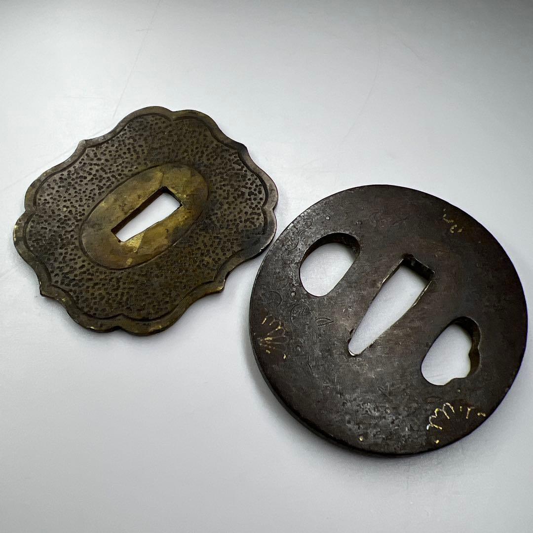 江戸時代 刀装具 金象嵌鍔2点 124g 東Y7-0820ア㉞ - メルカリ