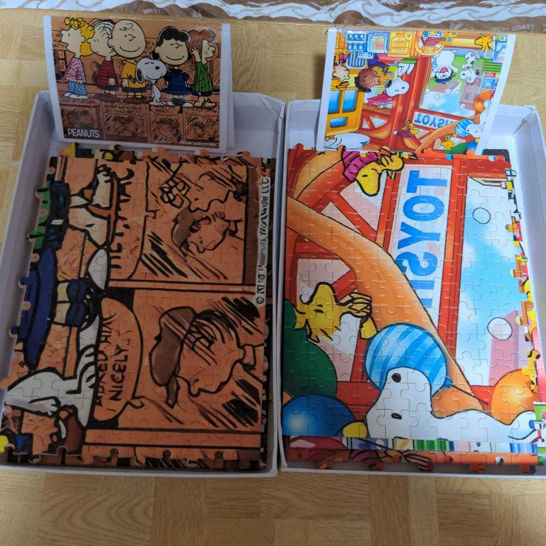 スヌーピー木製1000ピースジグソーパズル4セット★サイズ50✕75ｃｍ