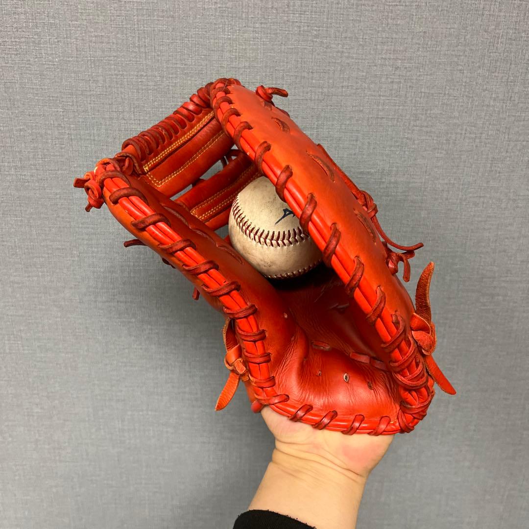 1217 ミズノ セレクトナイン 山川モデル 型抜群 軟式少年 ファースト