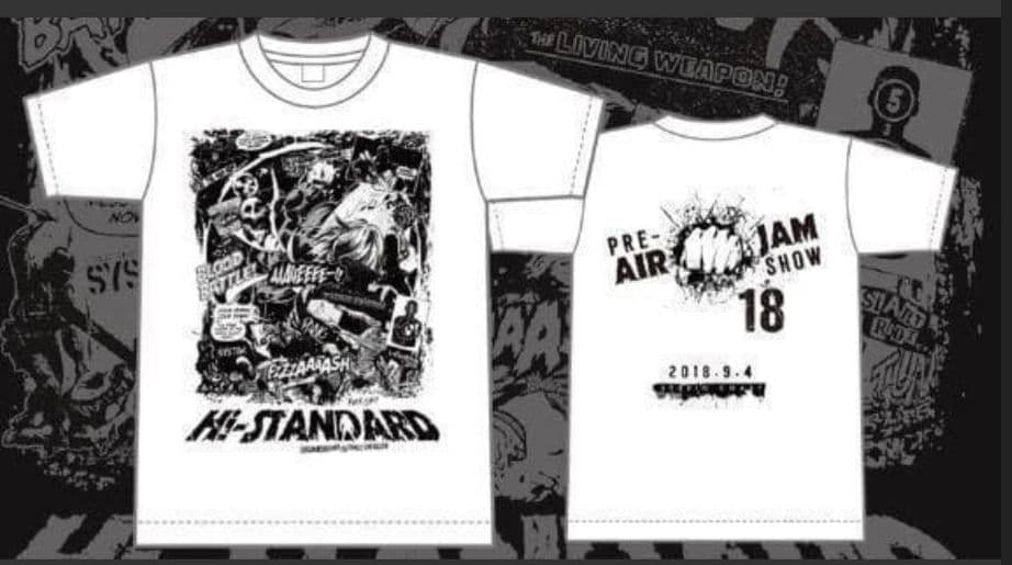 HI-STANDARD PRE-AIR JAM SHOW 18 Tシャツ