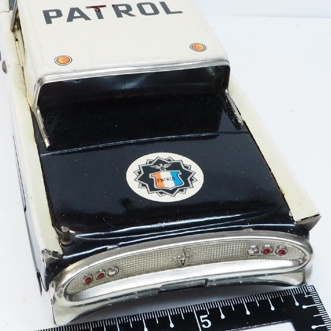 萬代屋【リンカーン コンチネンタル パトカー大】ブリキtin toy car箱無