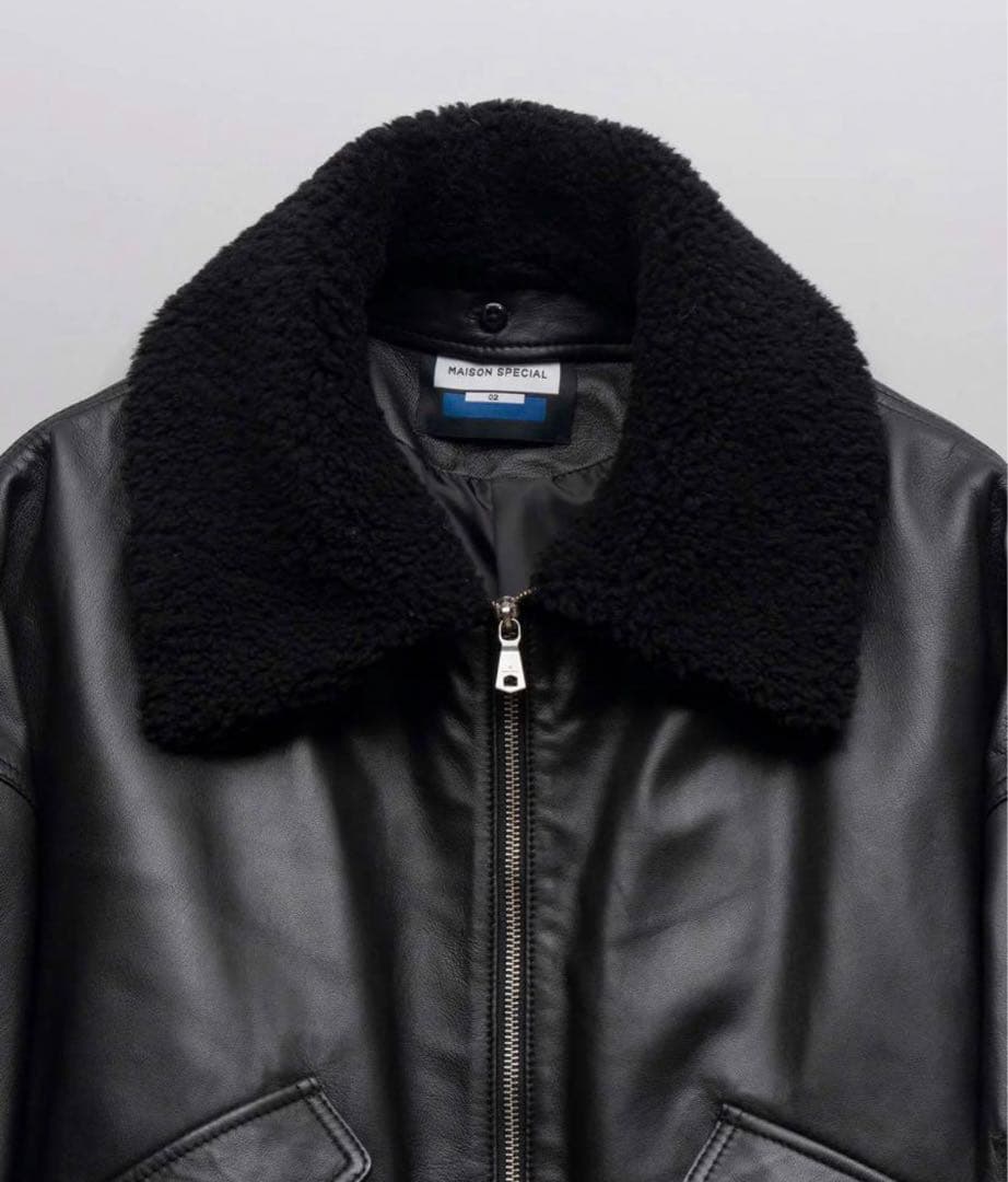 新品メゾンスペシャルシープレザームートンプライムオーバーG-1