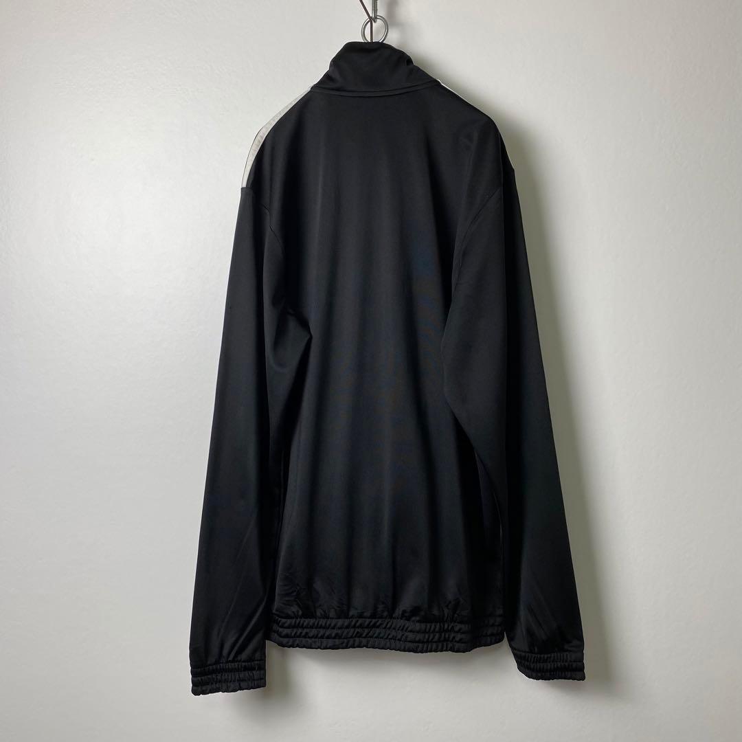 adidas 肩ライン 3本ライン トラックジャケット 黒 L S1810 - メルカリ