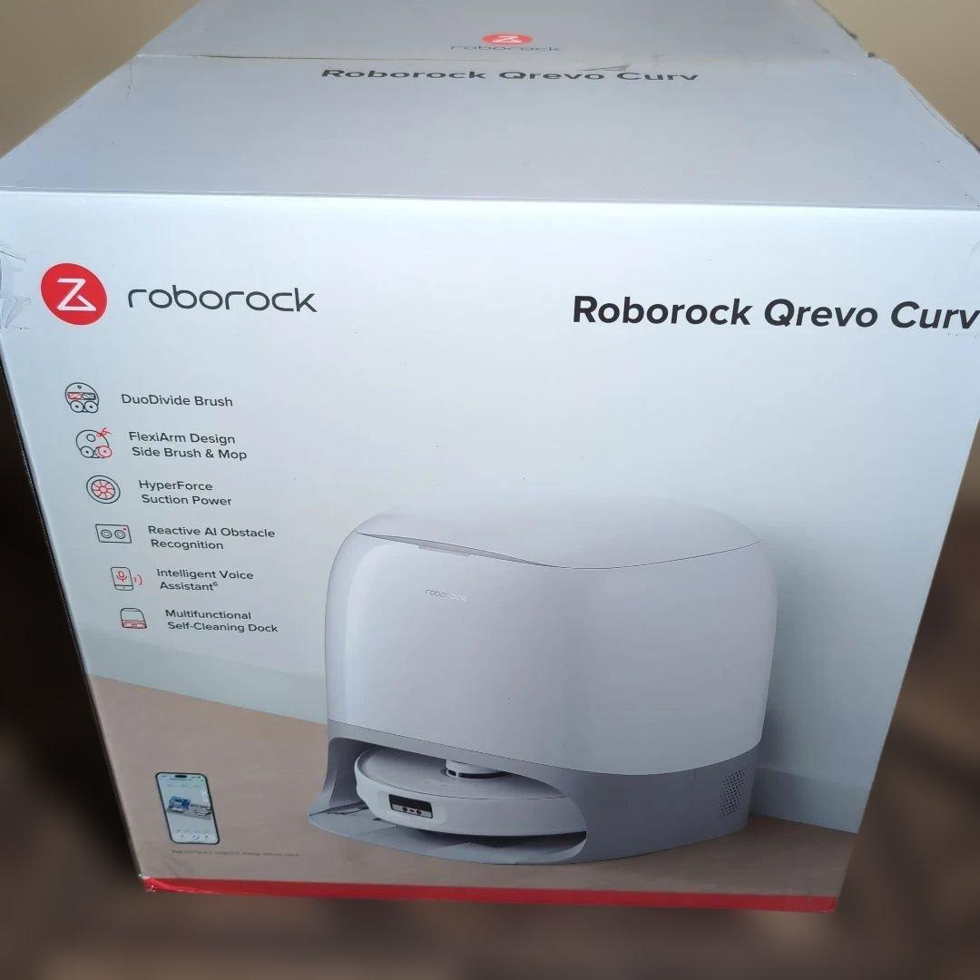 Roborock Qrevo Curv ロボロック　ロボット掃除機 Roborock、2万5,000Paのパワフルな吸引力と強力な水拭きを兼ね備えた