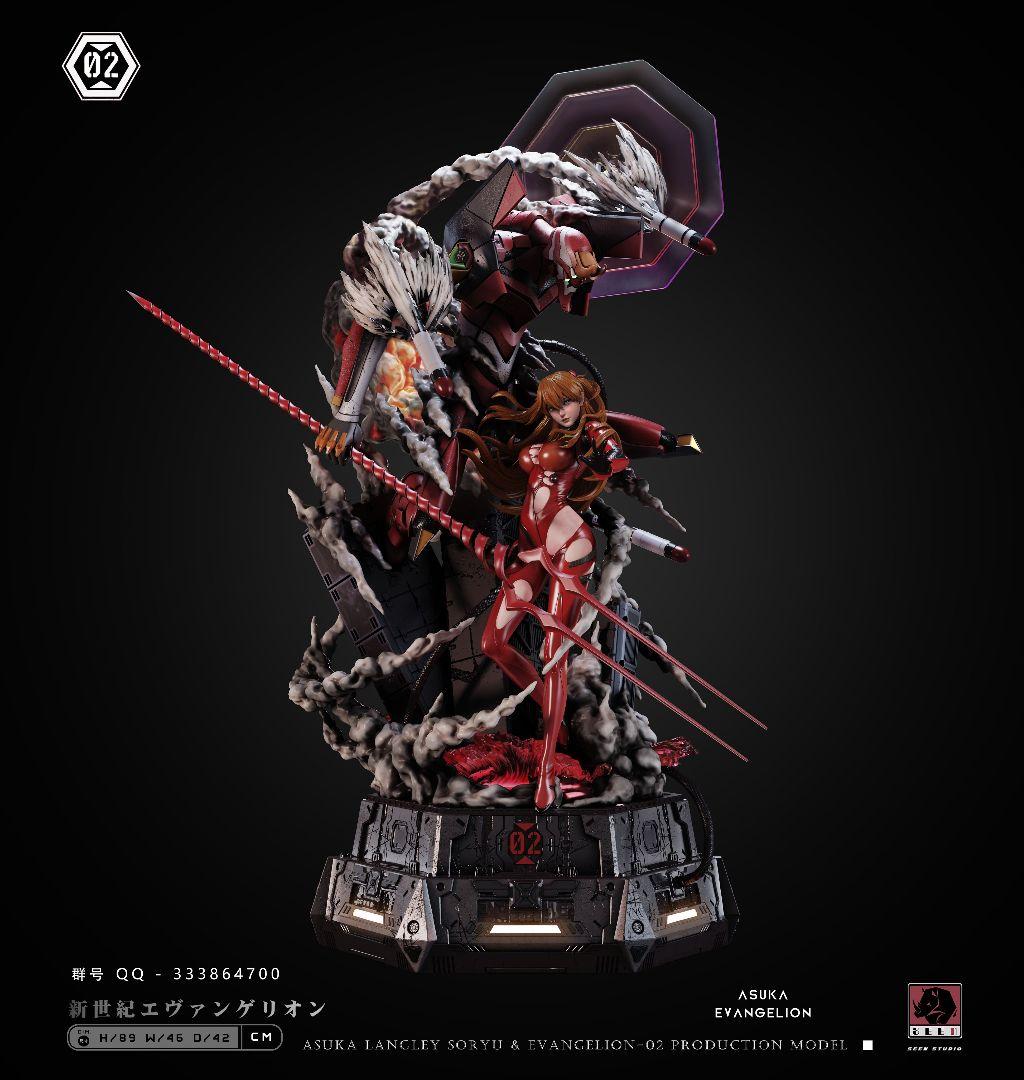 海外ガレージキット アスカ&エヴァ2号機 1/4スタチュー - メルカリ