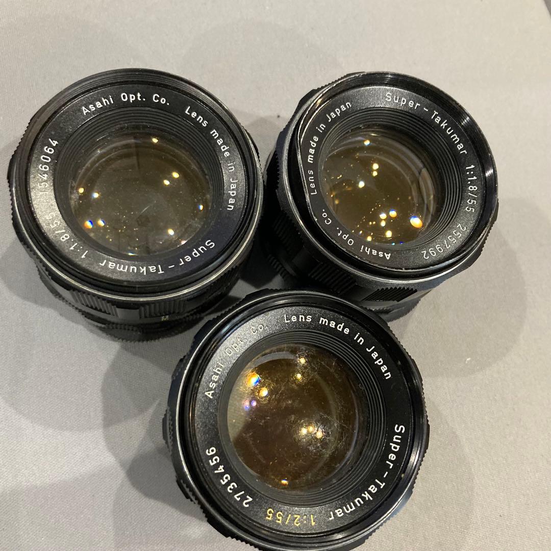 PENTAX SuperTakumar 55mm f2 55mm f1.8 3つ 保証付 】【中古】 ペンタックス PENTAX Super-Multi-Coated TAKUMAR