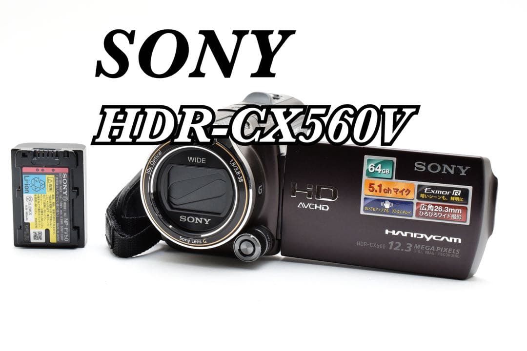 rin0720様　　完動品E-18 SONY HDR-CX560V Sony HDR-CX560V Camcorder HDR-CX560V B&H Photo Video