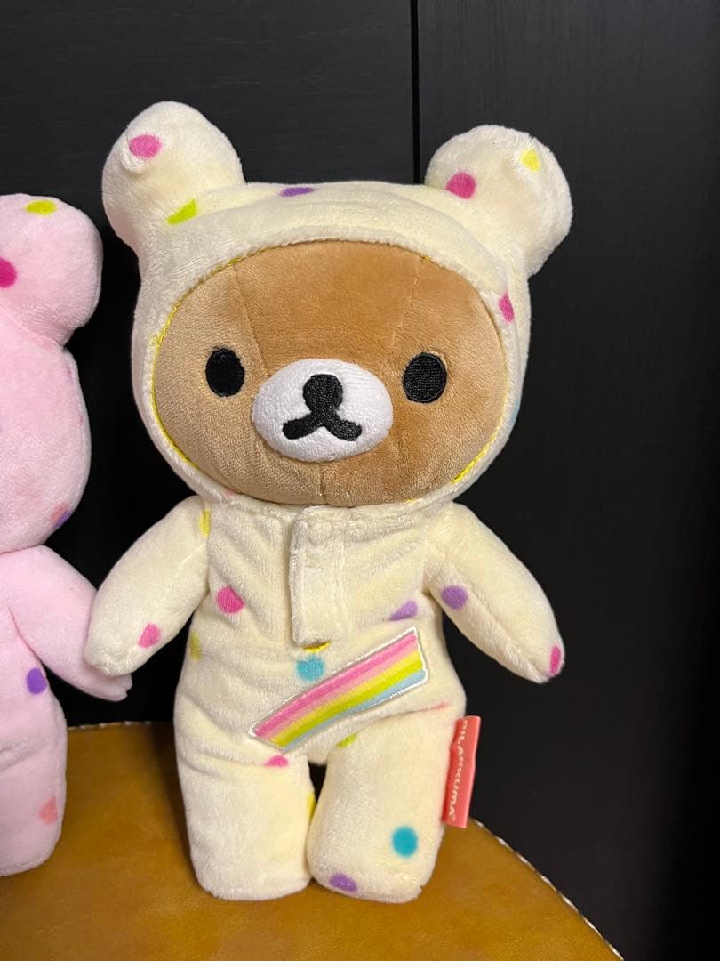 リラックマ　ハッピーレインボー　あつめてぬいぐるみ　コリラックマ　キイロイトリ