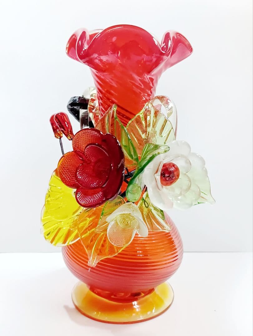 【美品】琉球ガラス 花瓶 ガラスオブジェ ガラス工芸 24cm 美品】琉球ガラス 花瓶 ガラスオブジェ ガラス工芸30cm - メルカリ