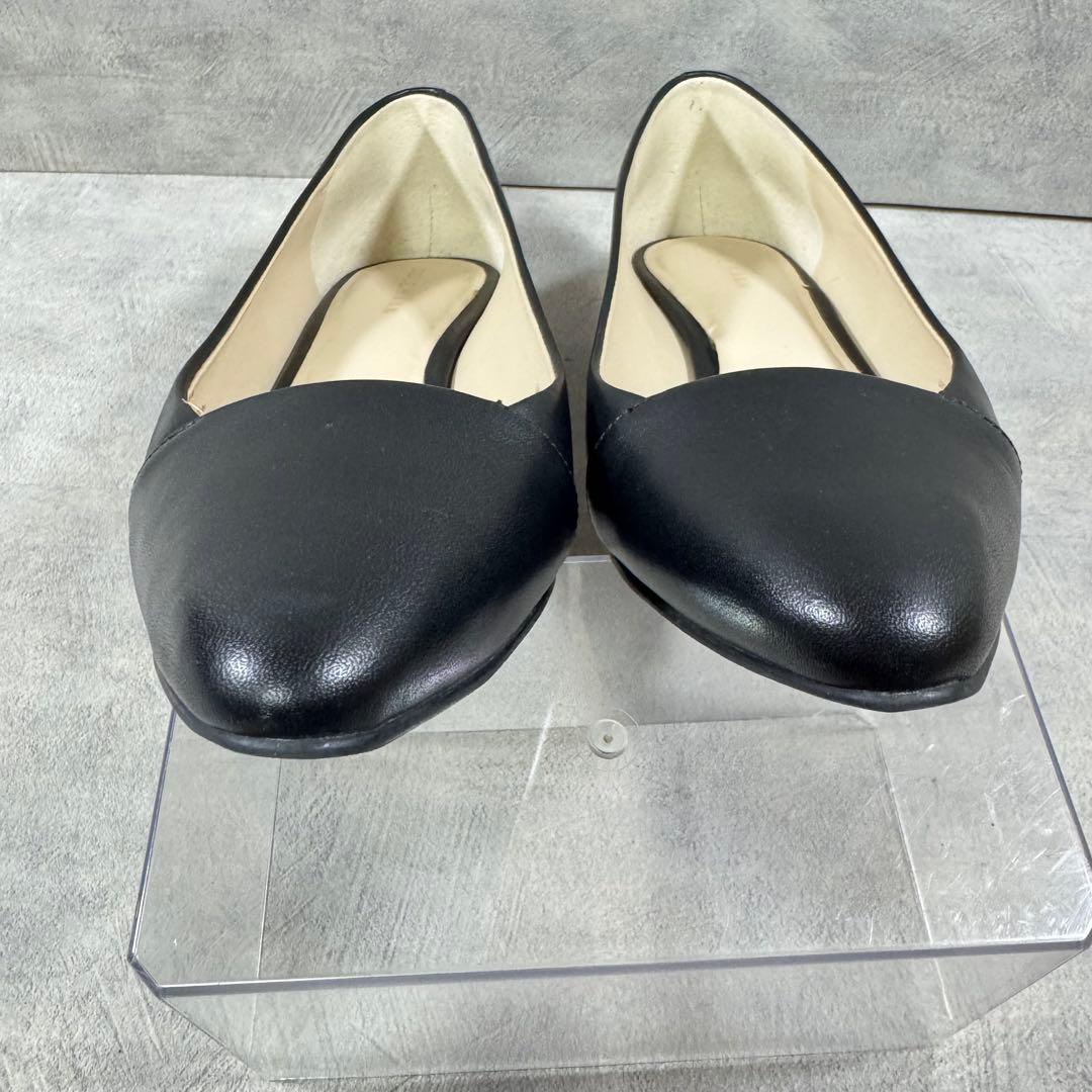 コールハーン ウェッジソール パンプス レザー 黒 24.0cm - メルカリ