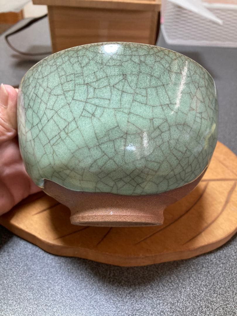 人間国宝 中島宏作青瓷松茶碗お値下げ致しました。 - メルカリ