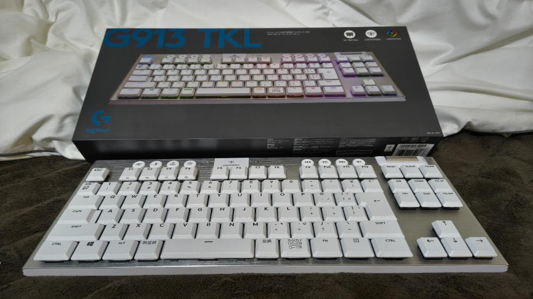 logicool G913 TKL ホワイト 日本語配列 Logicool Logicool G913 TKL LIGHTSPEED Wireless RGB Mechanical