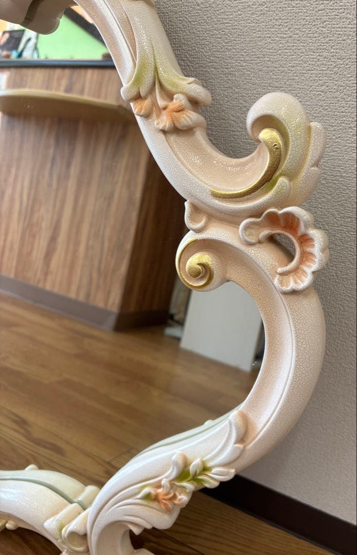 おもち様専用【美品】アンティーク調 ミラー 壁掛け 洋風 シャビーシック