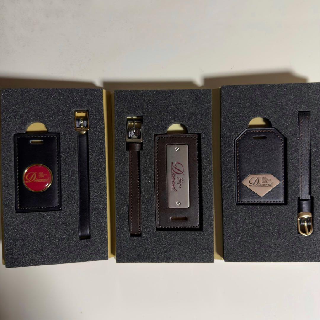 ANA ネームタグ ダイヤモンド 3点セット 西暦刻印無し ANA ネームタグ ダイヤモンド 3点セット 西暦刻印無し - メルカリ