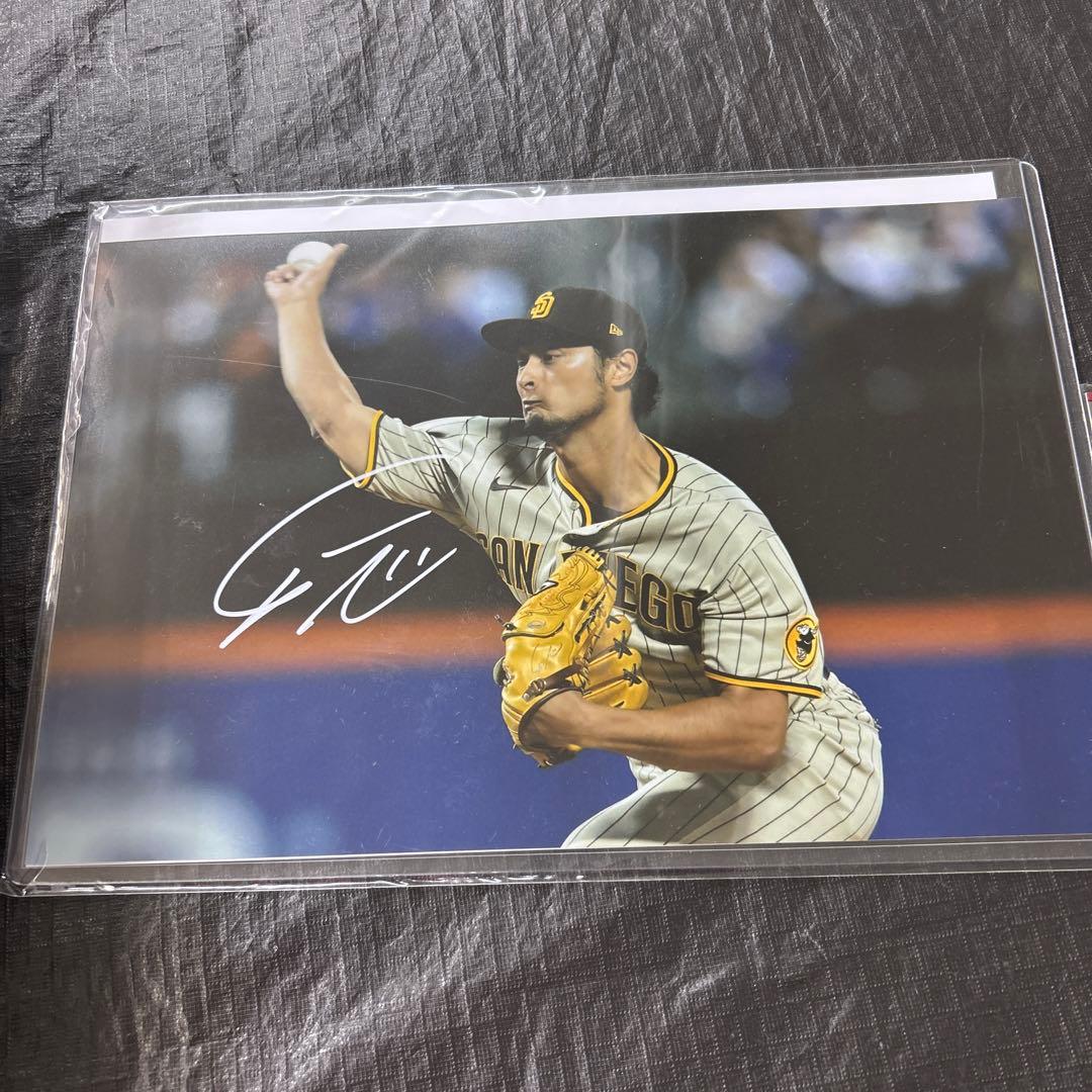 MLB ダルビッシュ有 直筆サイン入りフォト サンディエゴパドレス