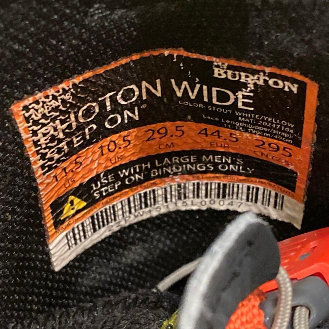 【即日発送】BURTON PHOTON WIDE STEP ON 29.5cm