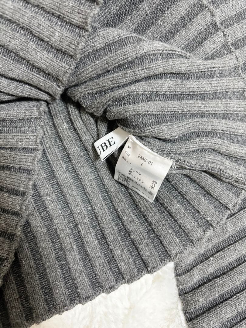 laubeblanc Off shoulder Panel knit topsの通販はau PAY マーケット