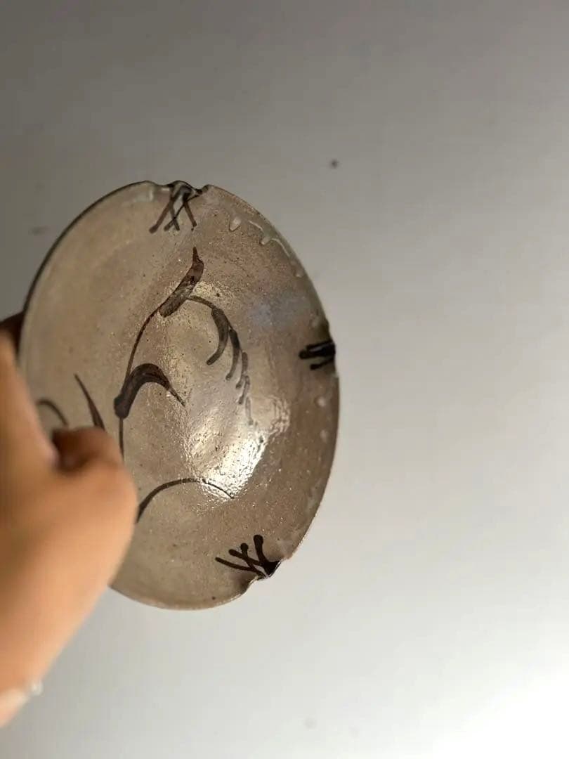 Leela様リクエスト】393 田中佐次郎 山瀬窯 絵唐津菓子器 ・向付2点