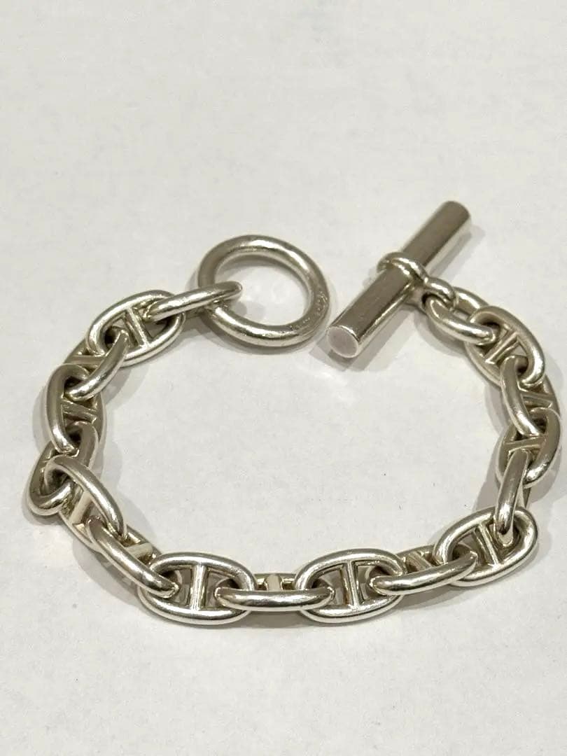 レア】HERMES シェーヌダンクル MM16コマ 筆記体 ブレスレット - メルカリ