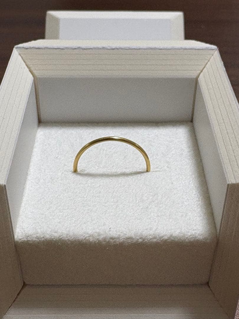 SHIHARA ゴールドリング シンプル ShiharaLine ring and classic flat ring combination. #shihara