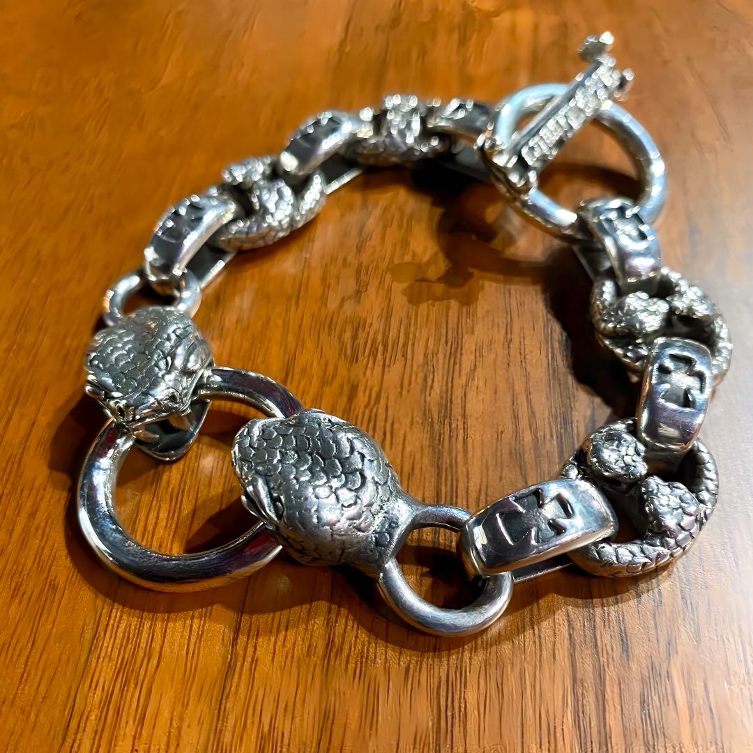 A&Gシルバーブレスレット バイパー 未使用 - メルカリ