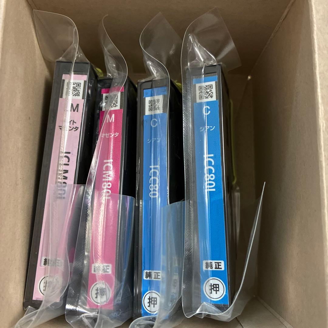 エプソン純正品 IC6CL80L 増量6色パック未開封1箱＋開封済み4色計10色