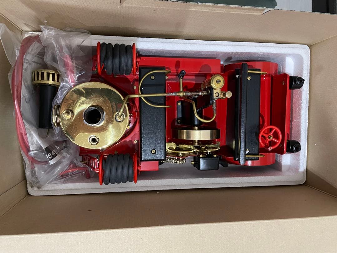 【未使用】ヴィレスコ　Wilesco ドイツ製 スチームエンジン 消防車D305