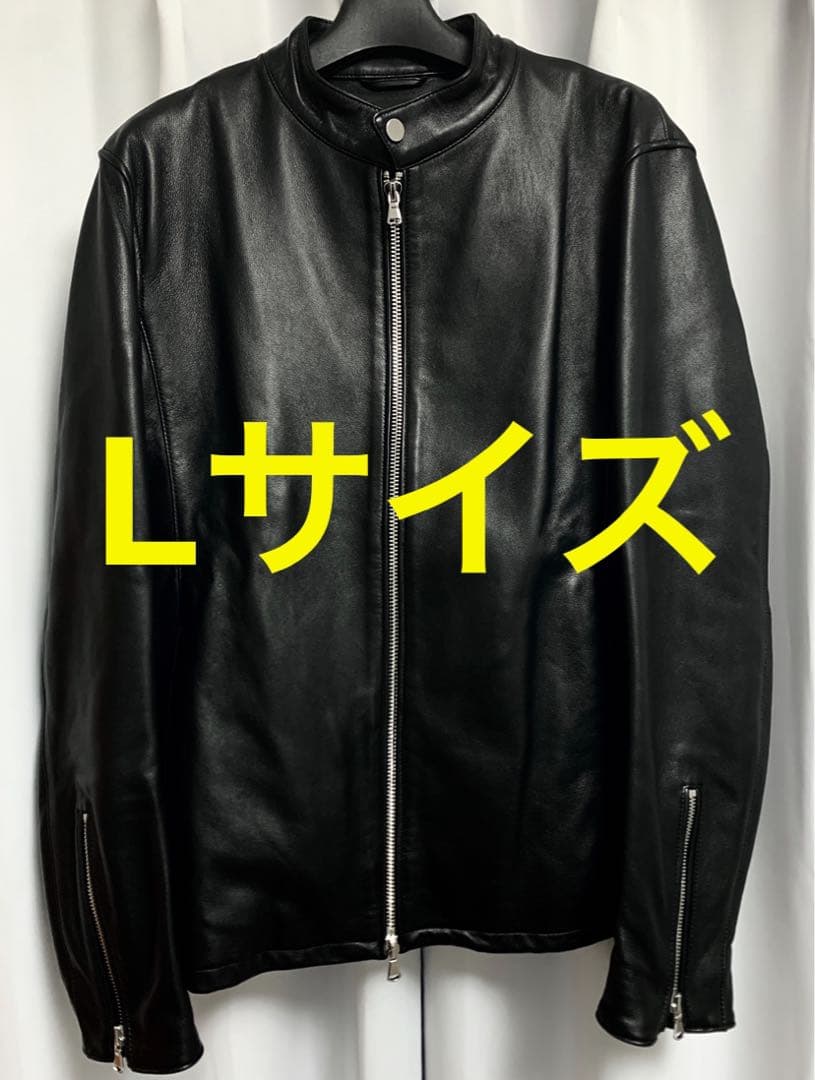 Lサイズ◎NANO UNIVERSE 羊革 ラムレザー 名作 シングルライダース