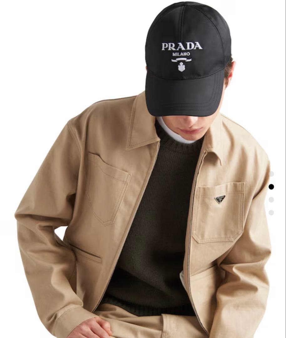 ヘレンメリル様専用 PRADA 黒 ナイロンキャップ 認証カード付き