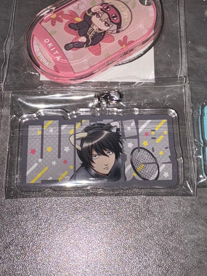 銀魂 3年Z組銀八先生 アクリルチャーム 2連ワイヤー BIG アクキー