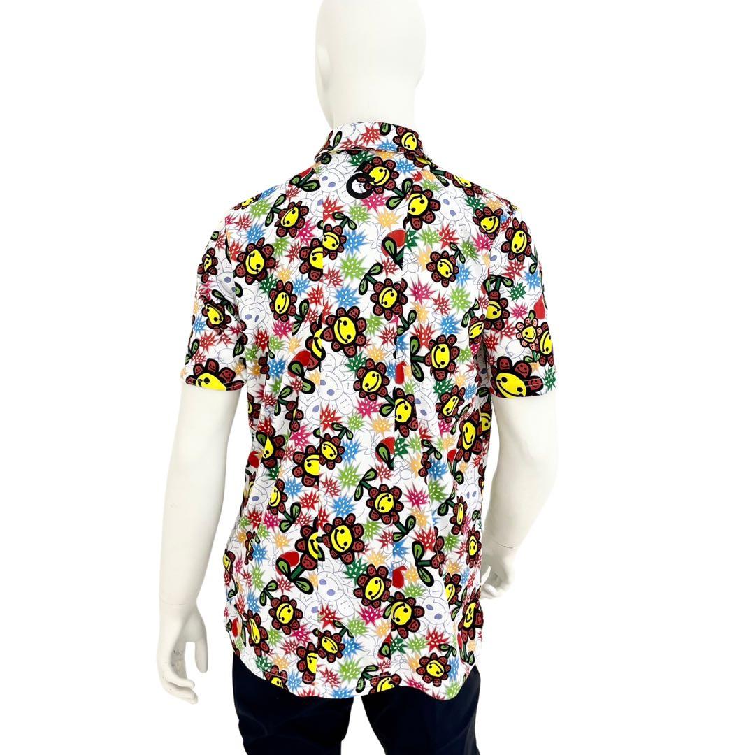 エリートグリップ ラフウォーター ポロシャツ ハッピー6柄 ホワイト L