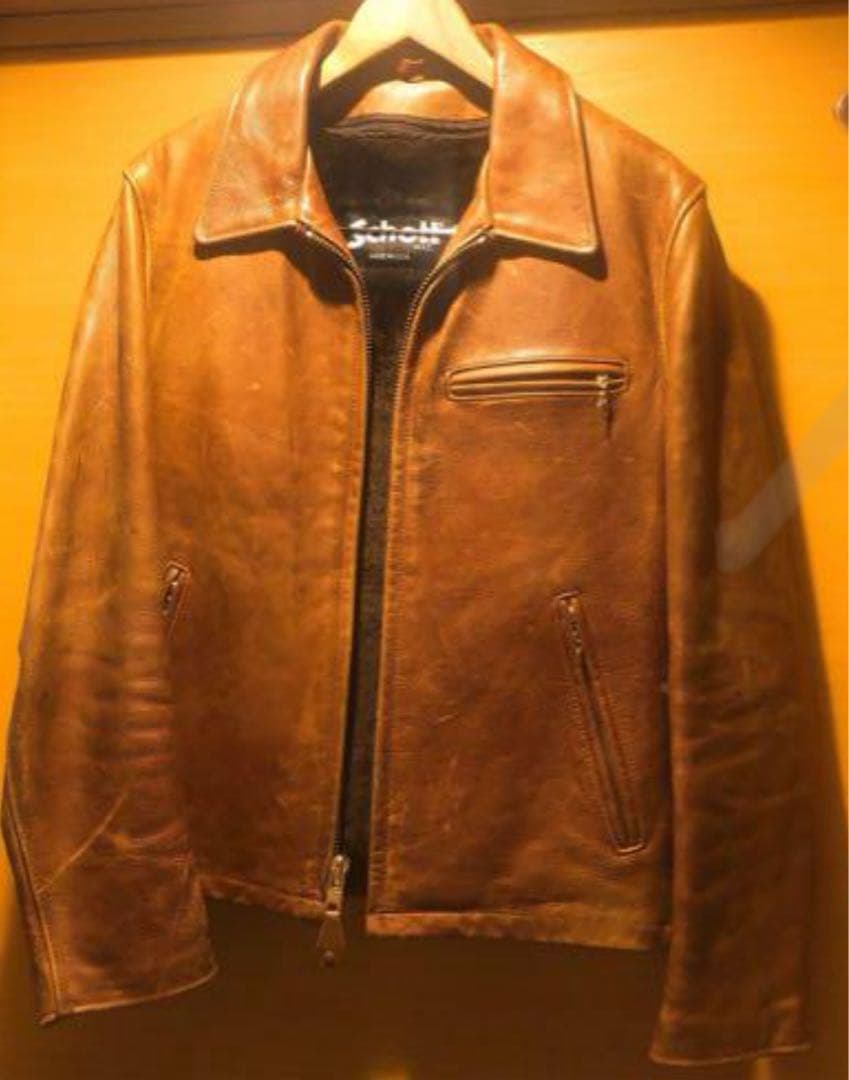 Schott ショットレザージャケット ライナー付き　キャメルブラウン. 38 Schott ショットレザージャケット ライナー付き キャメルブラウン. 38