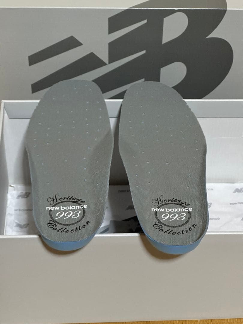 US7.5・25.5cm ニューバランス 993 グレー 紐インソール未使用品