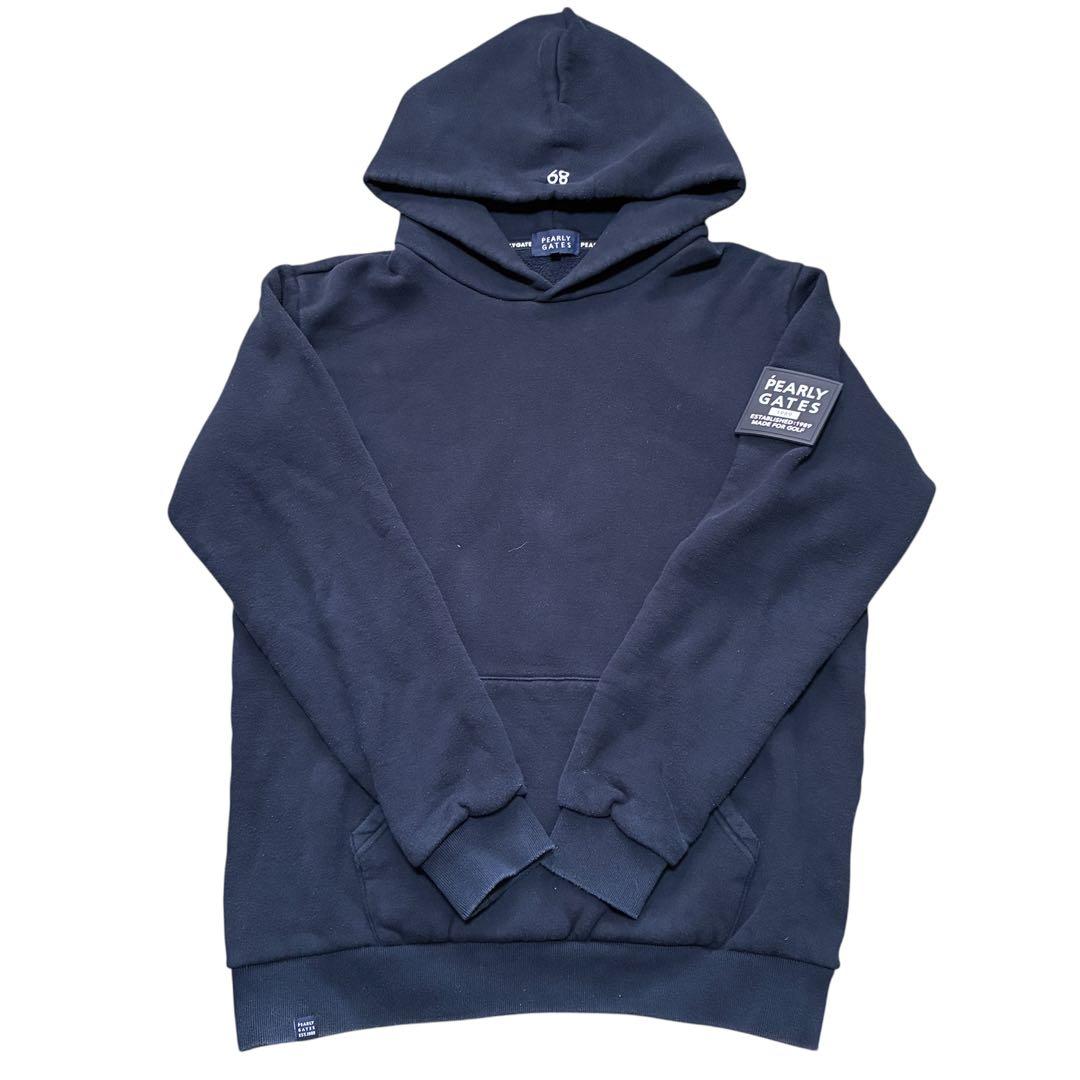 PEARLY GATES スウェットパーカー フーディ ネイビー 6 XL - メルカリ