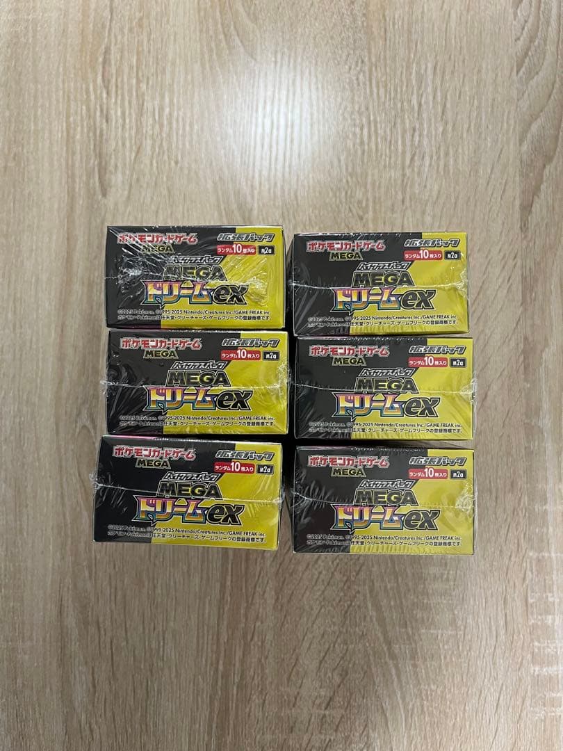 【新品未開封】ポケモンカードゲーム MEGAドリームEX 6BOX シュリンク付