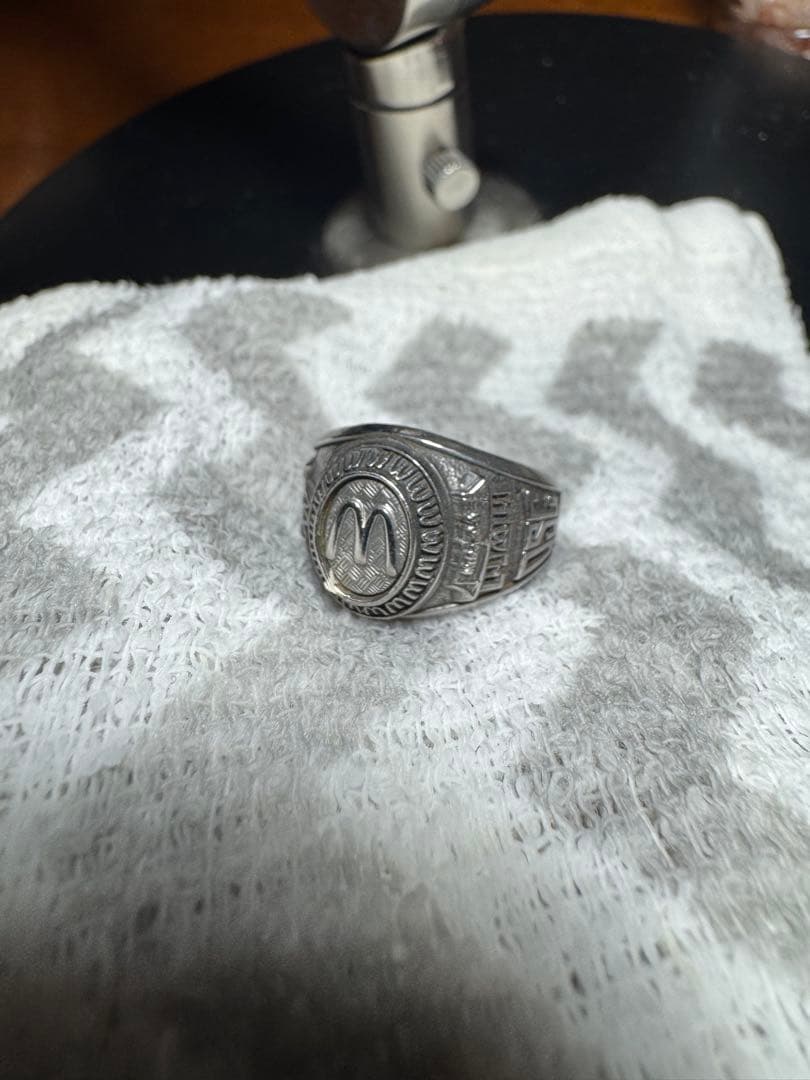 70s マクドナルド カレッジリング BALFOUR社 指輪 ヴィンテージ18号